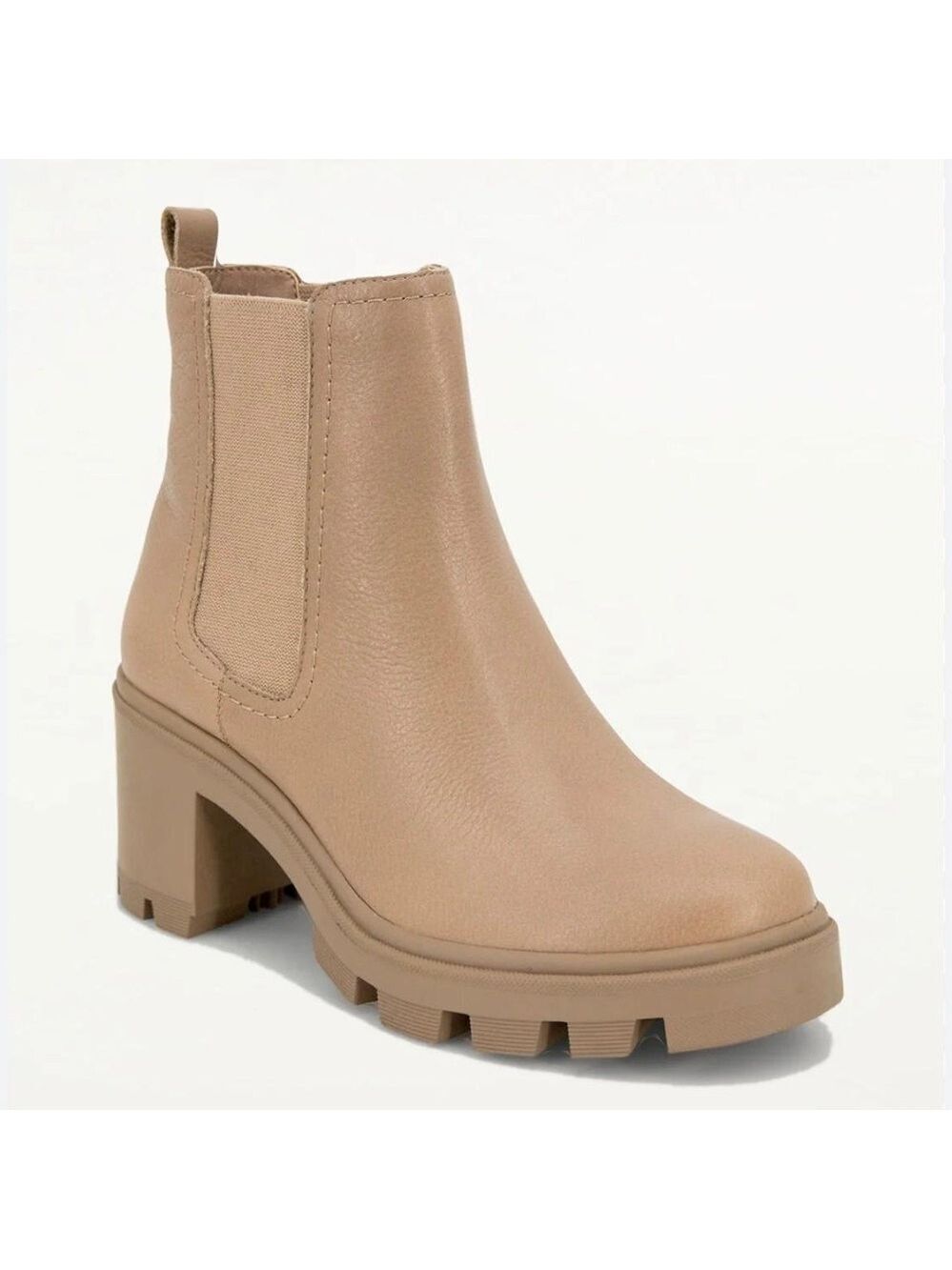 Splendid Marion Leather Chunky Lugged Sole Platform Chelsea Ankle Booties - NWT